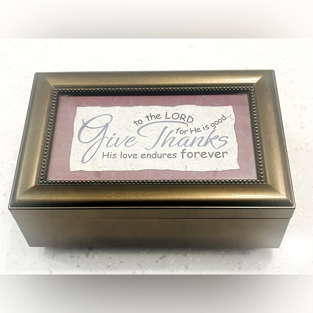 Like New! Jewelry & Trinket Music Box. Amazing Grace 🎶 Customizable Cover Image